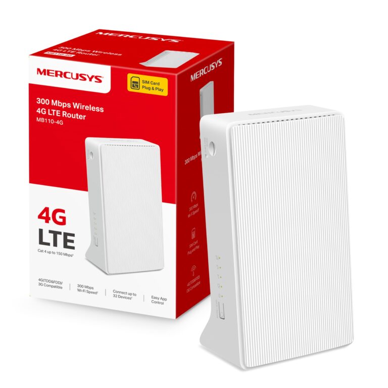Mercusys MB110-4G Router 4G LTE N300 con SIM e VPN