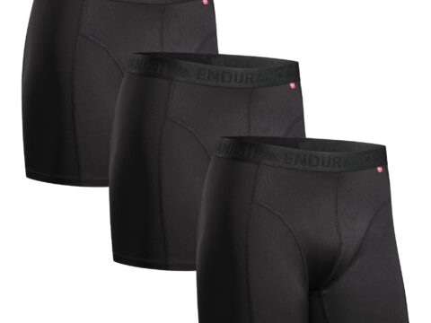 Danish Endurance Boxer Sportivi Uomo Extra Lunghi, Pacco da 3