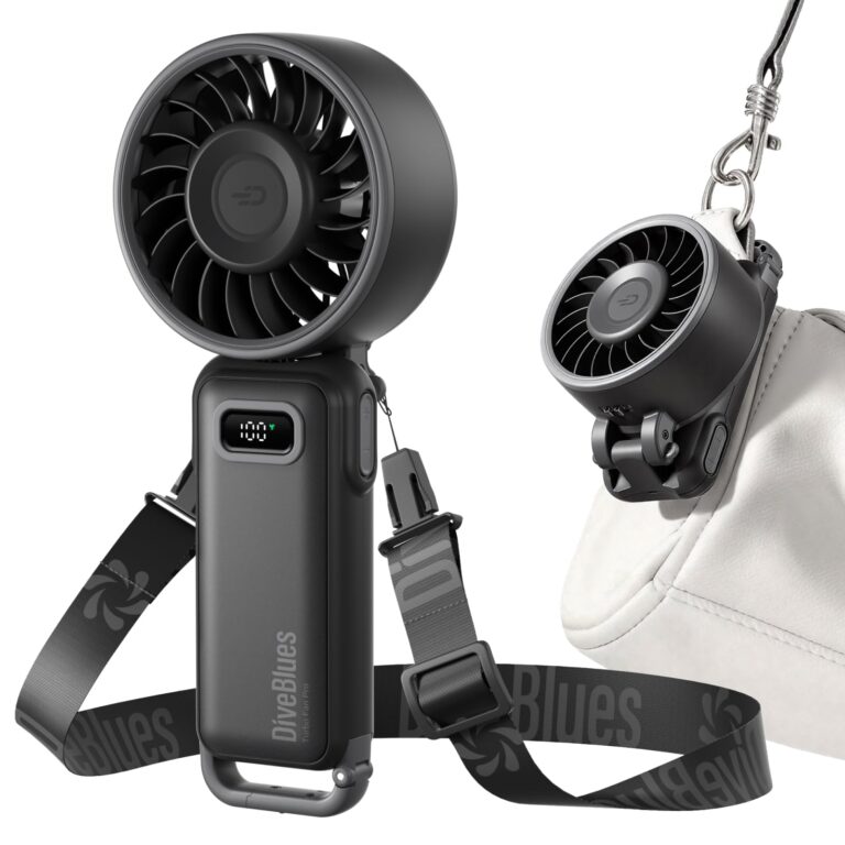 Diveblues Ventilatore Portatile Pieghevole 100 Velocità fino a 12h