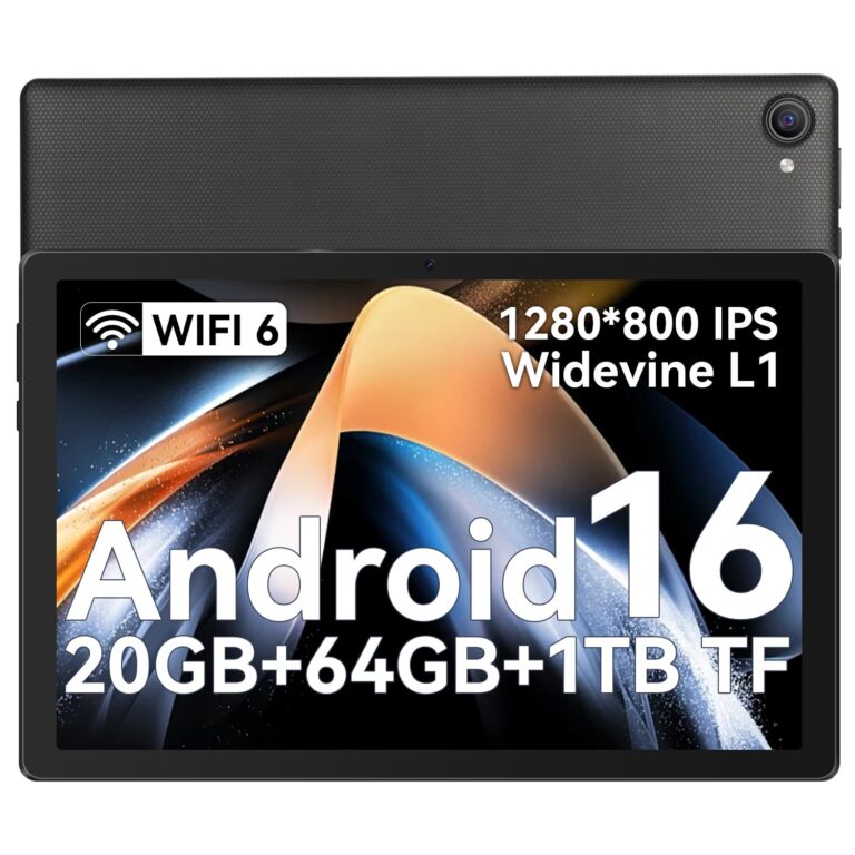 Whitedeer Tablet 10 pollici Android 16, 20 GB RAM + 64 GB, Wi-Fi 6
