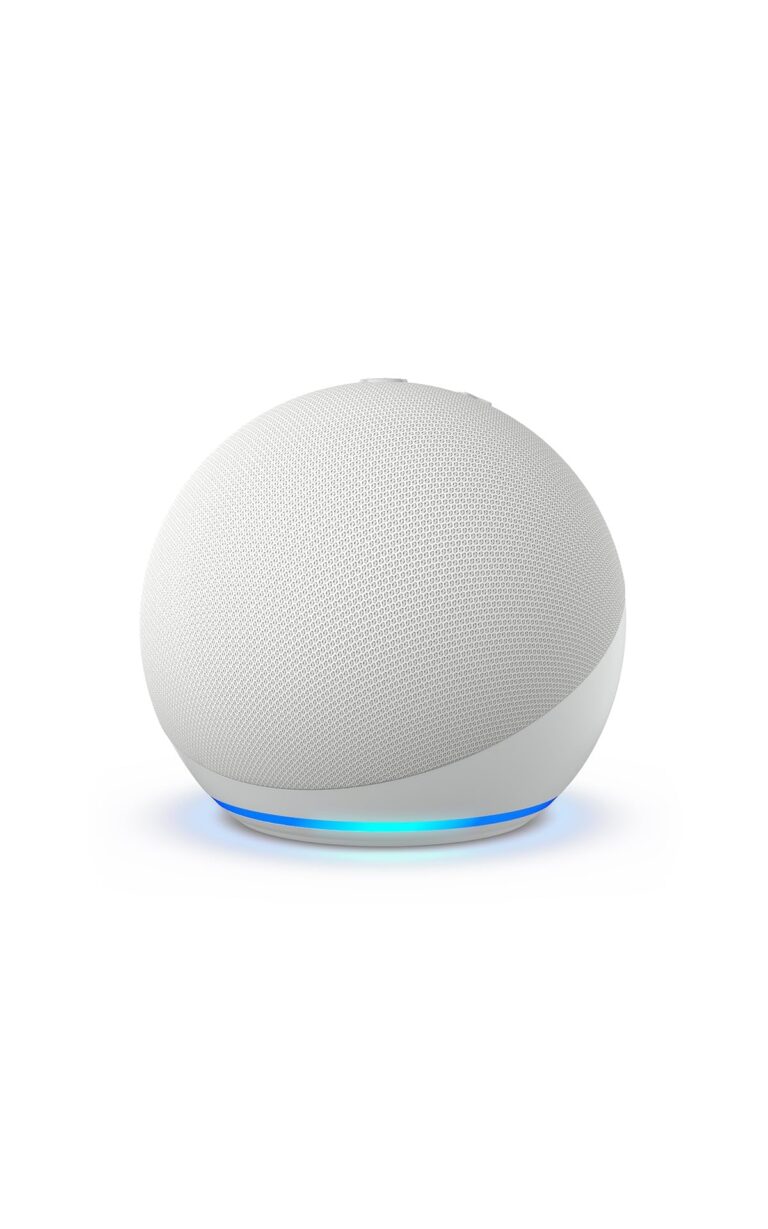 Echo Dot (Ultimo modello) | Altoparlante intelligente Wi-Fi e Bluetooth, suono più potente e dinamico | Bianco ghiaccio, c...