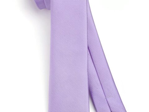 HISDERN Cravatta uomo slim 6 cm tinta unita multicolore