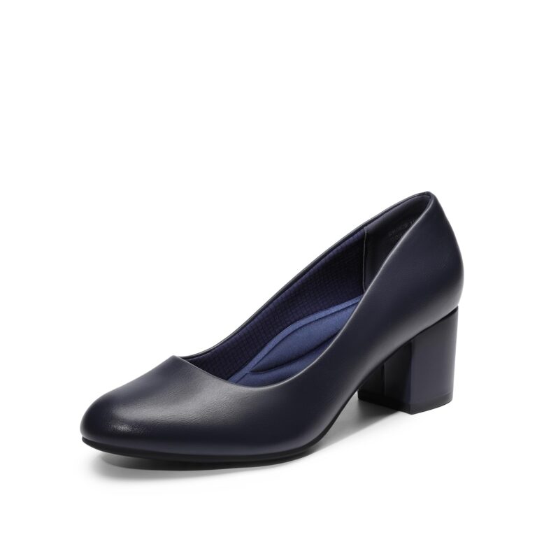 DREAM PAIRS scarpe da sera donna tacco basso a blocco