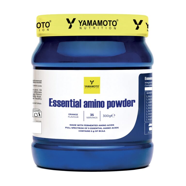 YAMAMOTO NUTRITION Essential AMINO POWDER 300 gr, Integratore di Amminoacidi Essenziali EAA e BCAA 2:1:1, Sostiene la Perf...