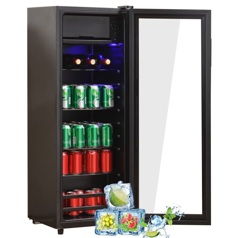 Merax Frigorifero 128L con Congelatore e Illuminazione LED
