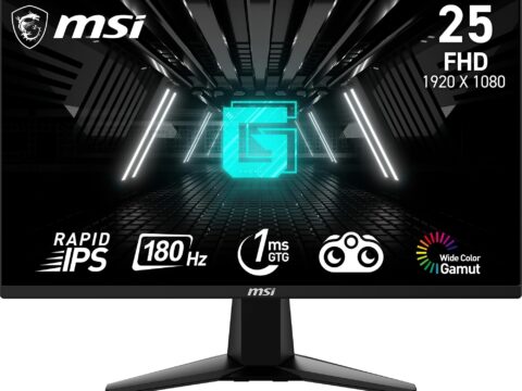 MSI G255F Monitor Gaming 24,5″ Full HD Rapid IPS 180Hz