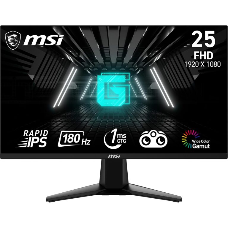 MSI G255F Monitor Gaming 24,5" Full HD Rapid IPS 180Hz