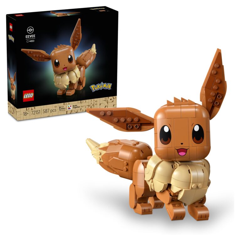 LEGO Pokémon Eevee Personaggio - Kit Modellismo per Adulti Tratto dall'Anime con Arti, Orecchie e...