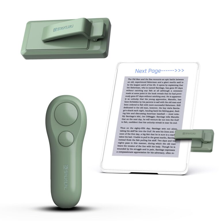 SK SYUKUYU Page Turner per Kindle Paperwhite Oasis Kobo eReaders Accessori, telecomando RF Page Turner Clicker per ipad Ta...