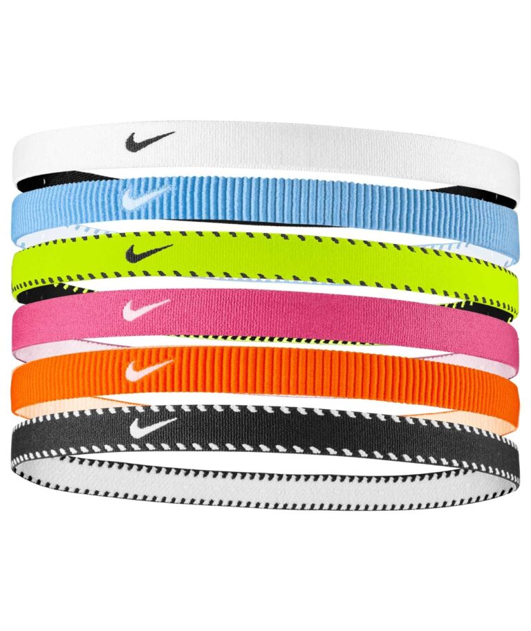Nike Flex Classic fasce elastiche capelli sport, confezione da 6