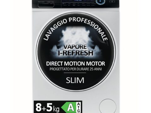 Haier I-Pro Serie 7 Lavasciuga Slim 8+5 kg 1400 giri Classe A/D