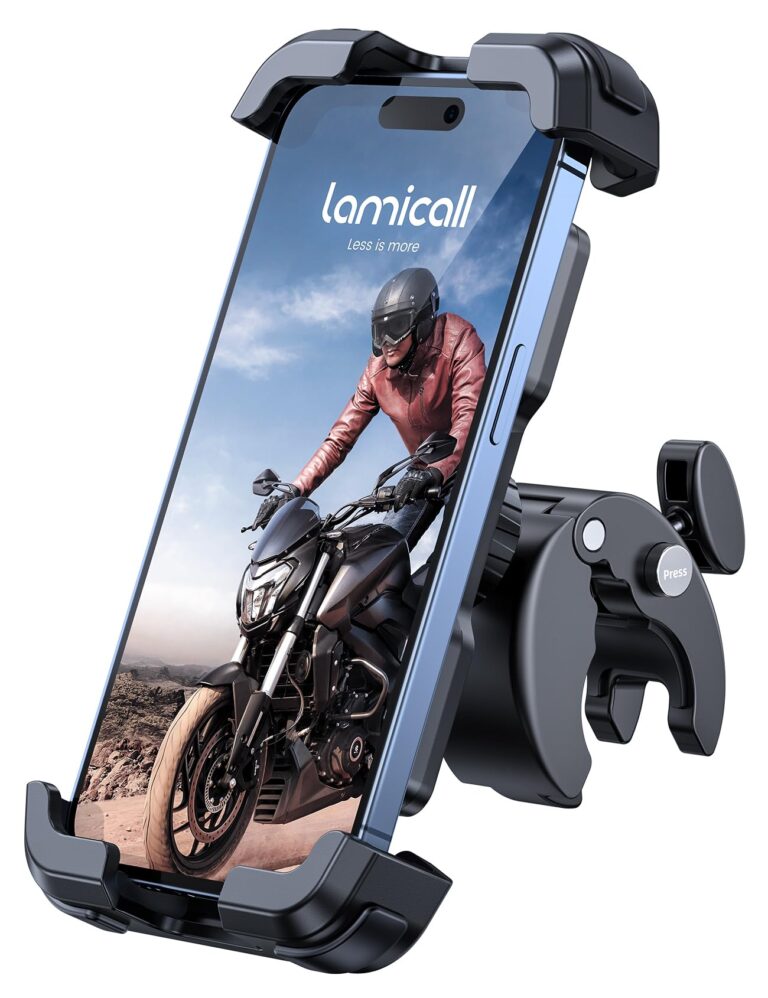Lamicall Supporto Telefono per Bicicletta e Moto con Clip Rapida