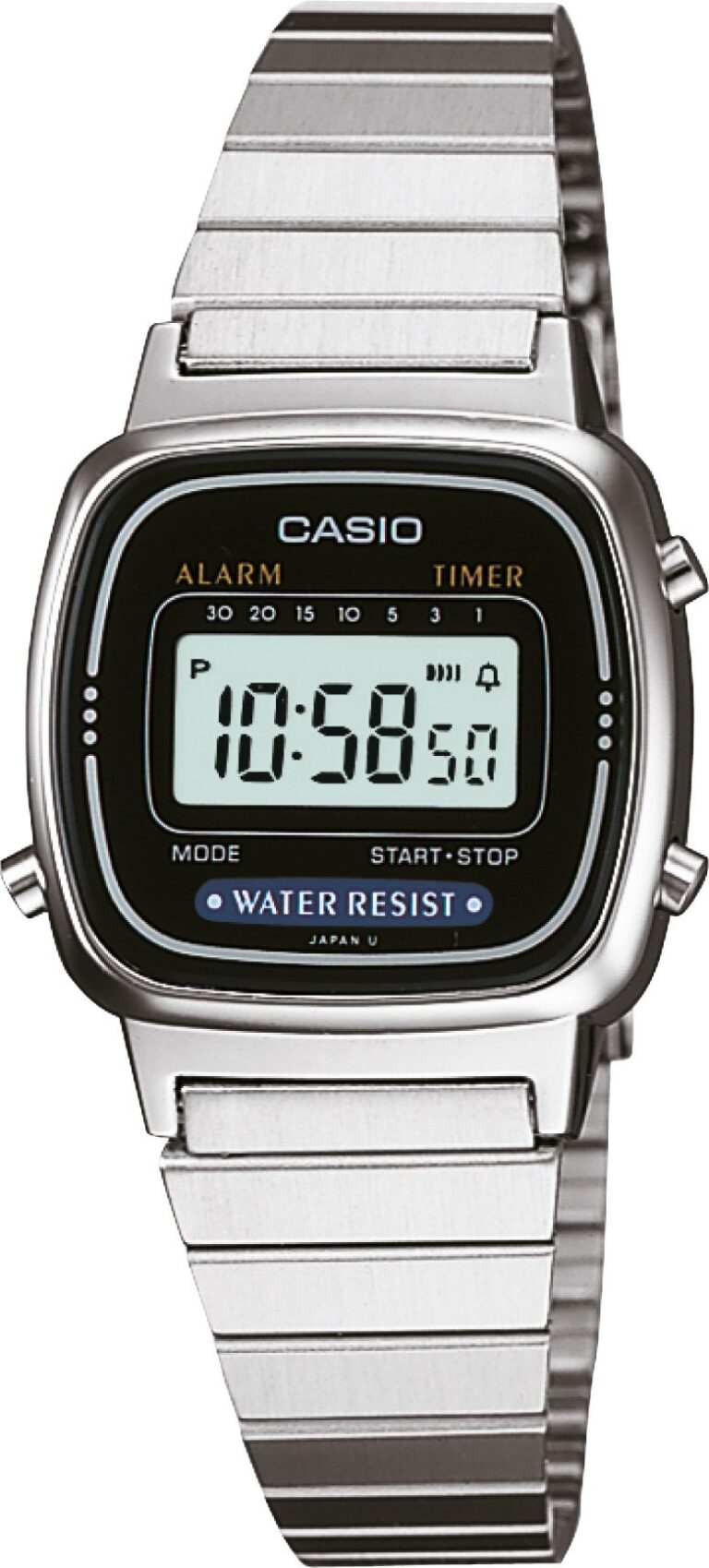 Casio LA670W Orologio Digitale Donna in Acciaio Inox
