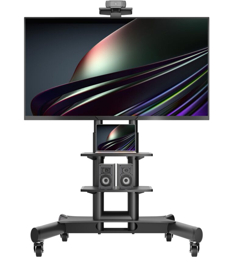 ONKRON Supporto TV da Pavimento 40"-70", Carico totale 60,5 kg, Porta TV da Terra Mobile VESA 100...