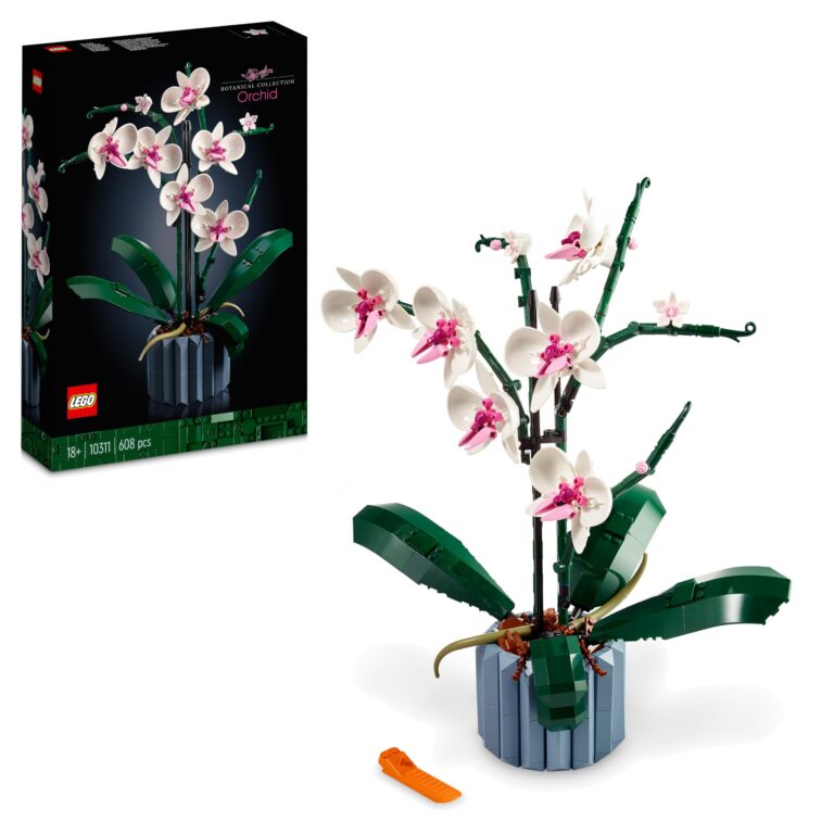 LEGO Botanicals Orchidea - Pianta Artificiale da Costruire per Adulti - Fiori Finti e Vaso da Interno per Decorazione di C...