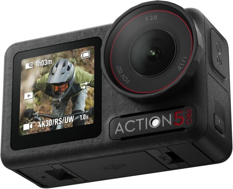 DJI Osmo Action 5 Pro Combo Standard, Fotocamera impermeabile con sensore 1/1.3", video 4K/120fps, vlog camera, Tracciamen...
