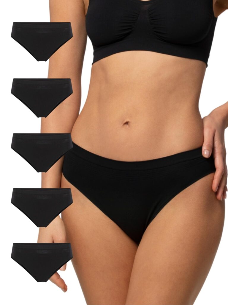 Pompea Slip Donna Microfibra Senza Cuciture - 5 Paia