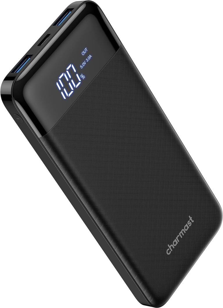 Power Bank 10400mAh USB-C con Display LED e 3 Uscite