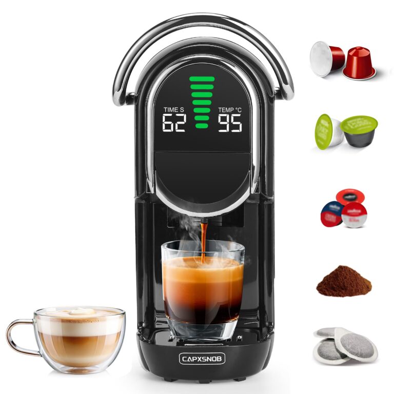 Magician1 Mini Macchina da Caffè Cialde 5in1 per Nespresso Originali, Dolce Gusto, Lavazza A Modo...