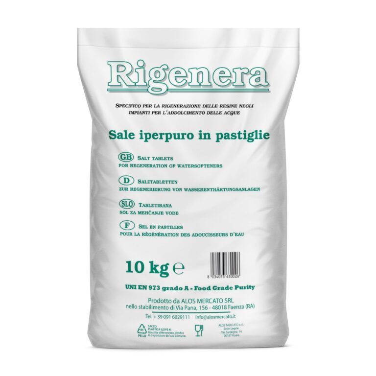 Rigenera Sale per Addolcitori in Pastiglie Sacco 10 kg