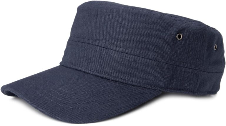 styleBREAKER Cappello militare in cotone canvas con visiera curva