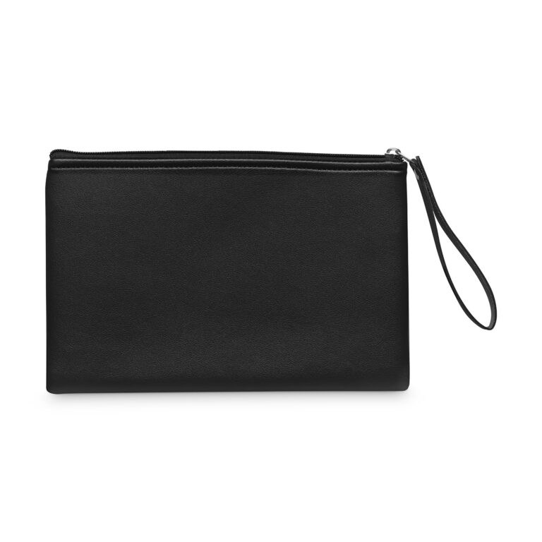 Borsa Uomo Nera in Pelle PU Artigianale per Affari e Viaggi