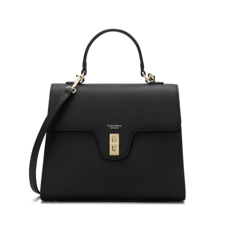 Carlheim, Gotland Genuine Leather collection, Estelle Genuine Leather Handbag (Black)