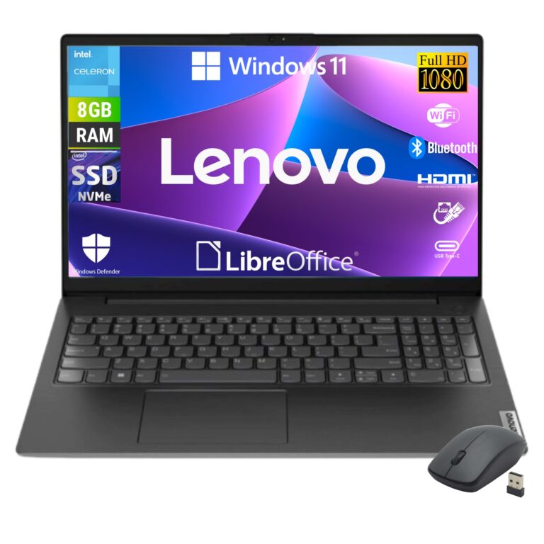 Lenovo Notebook 15.6" Full HD Intel N4500 8GB RAM 256GB SSD Windows