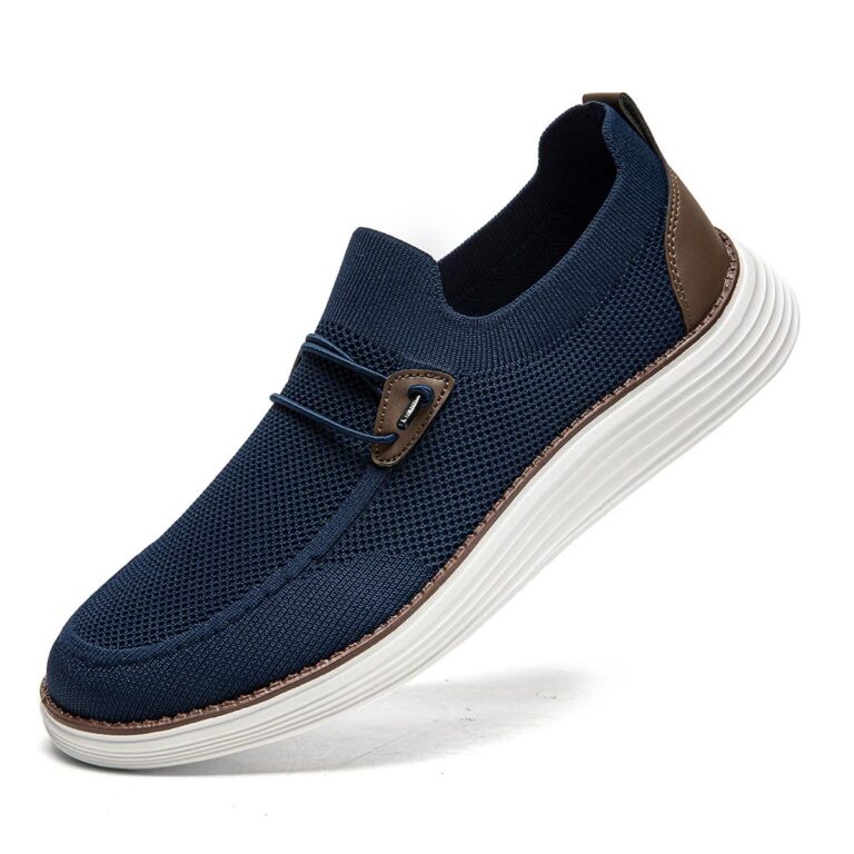 Mocassino Uomo Casual Slip-On Leggero Retro con Suola Antiscivolo