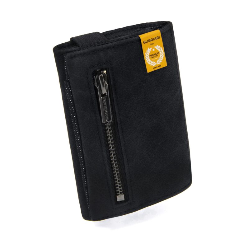 GUGGIARI® Portafoglio Uomo in Pelle di Qualità - Morbido Portafoglio Uomo Slim con Porta Carte di Credito, Portamonete e C...
