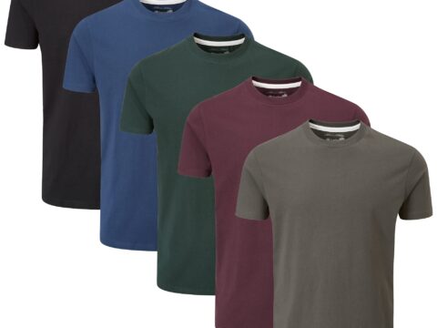 Charles Wilson confezione 5 t-shirt girocollo basic da uomo