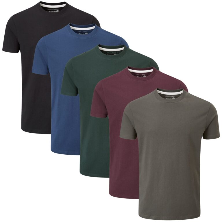 Charles Wilson confezione 5 t-shirt girocollo basic da uomo