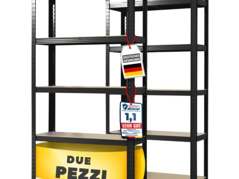 Floordirekt Scaffalatura per carichi pesanti 150x75x30 cm, set da 2
