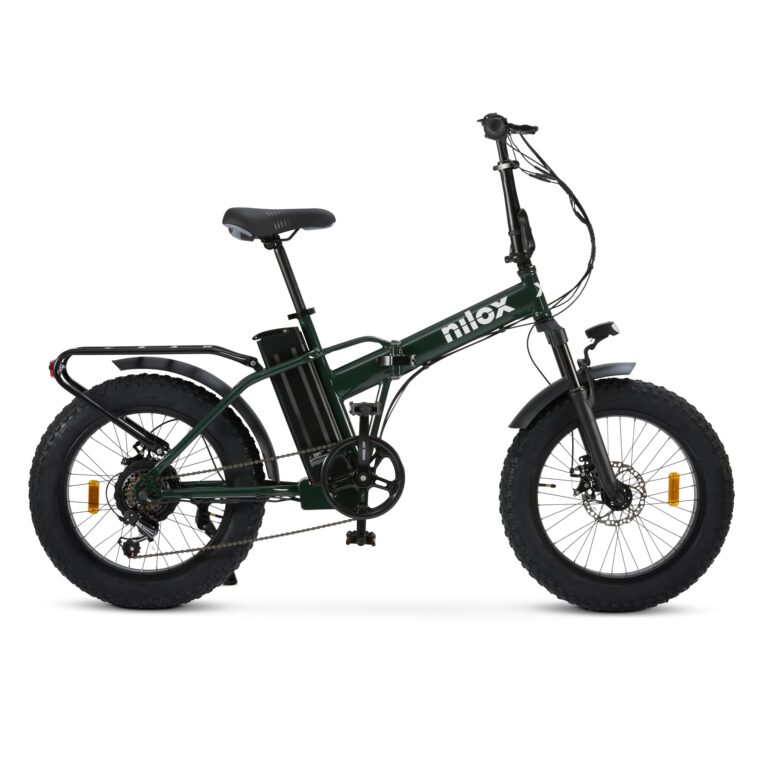 Nilox, Ebike X8, Bici Elettrica, Fino a 70 km di Autonomia, Fino a 25 km/h, Motore 36V/250W