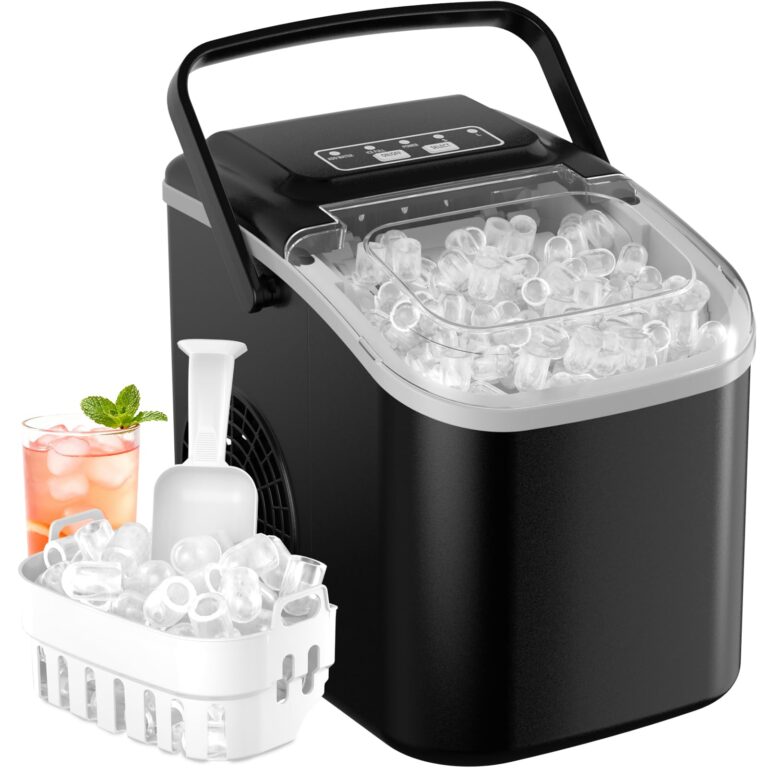 Acmeenjoy Macchina per Ghiaccio Silenziosa 12 kg/24h