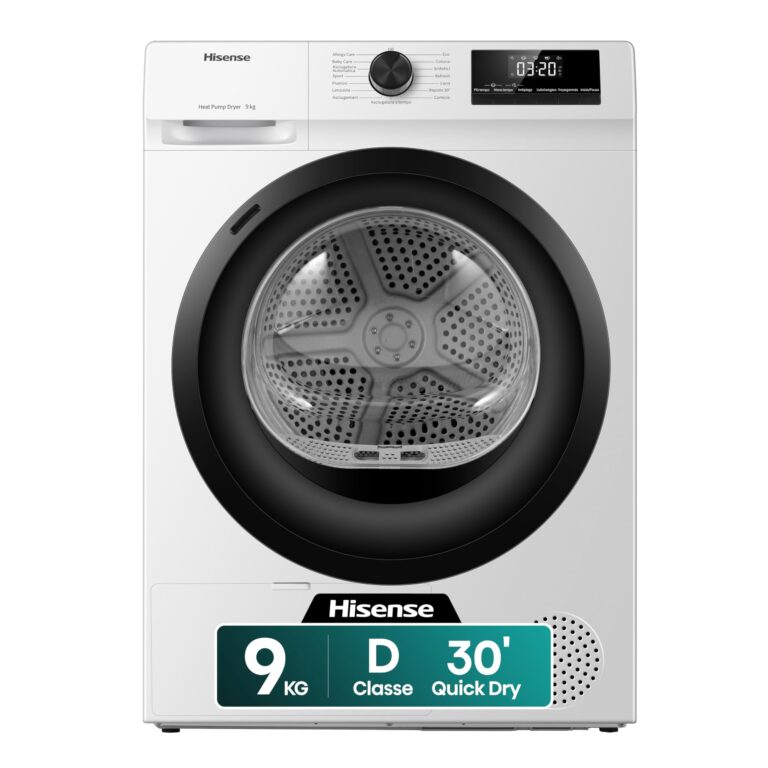 Hisense DHQE900UWDC Asciugatrice Pompa di Calore 9 kg Classe D