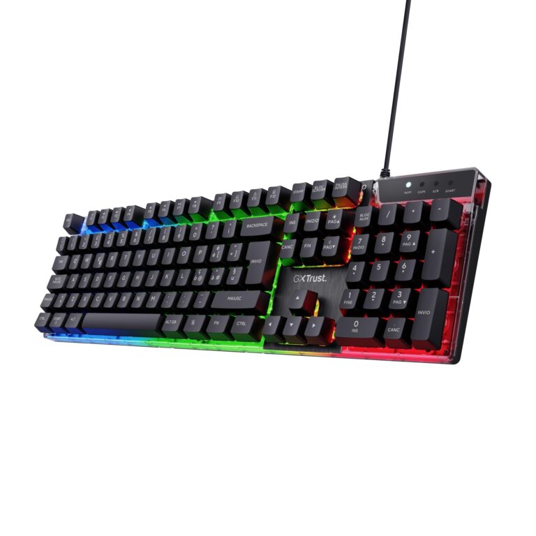 Trust GXT 835 Azor - Tastiera gaming RGB layout italiano