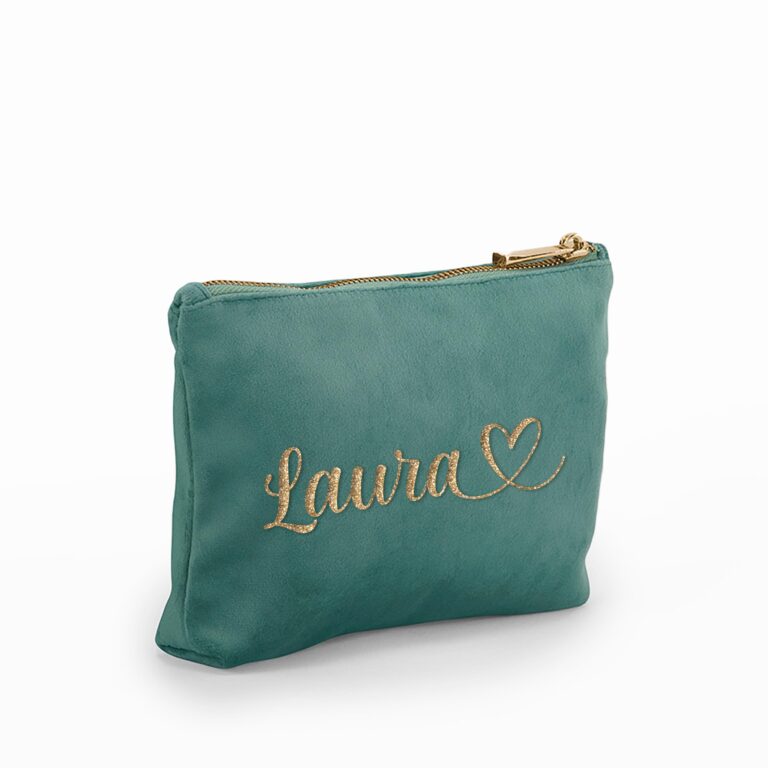 Caribu Design Pochette Velluto Personalizzata con Nome