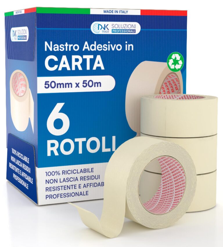 DNK Trade nastro da imbianchino 50 mm x 50 m, 6 rotoli