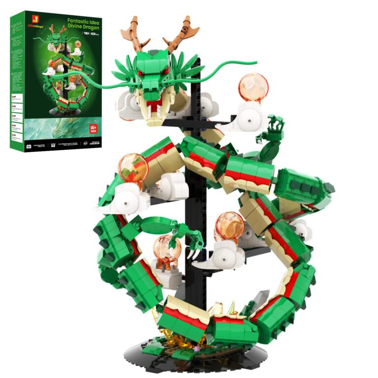 JMBricklayer Dragon Building Set per adulti 70134, modello luminoso da collezione da costruire, m...