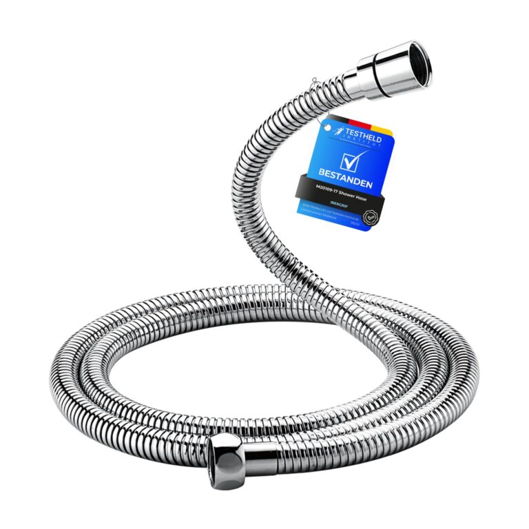 Ibergrif Tubo Flessibile Doccia 1,7 m Acciaio Inox Anti-Torsione