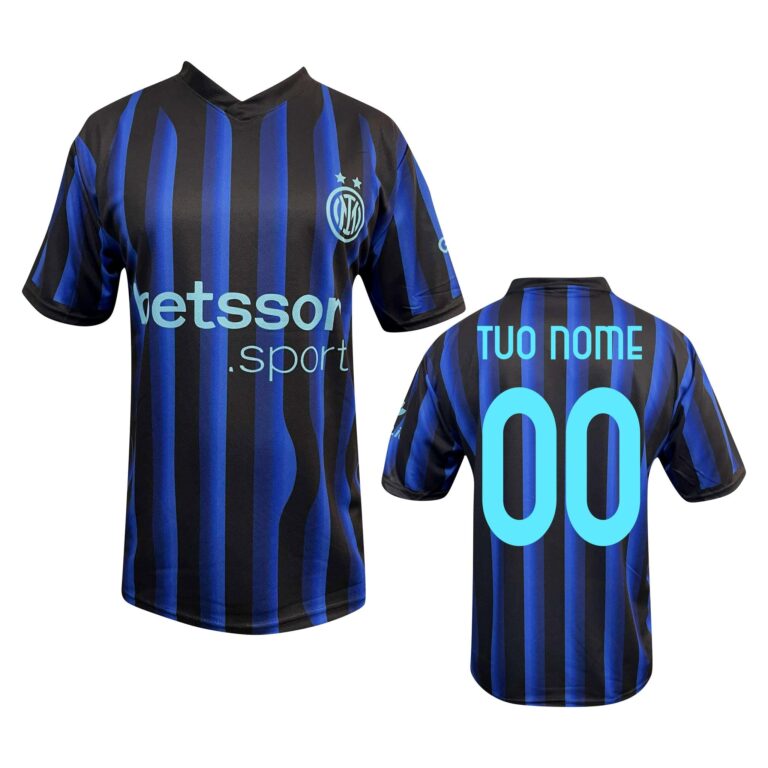 Inter Maglia Replica Stadio Ufficiale Adulto Bambino Personalizzabile