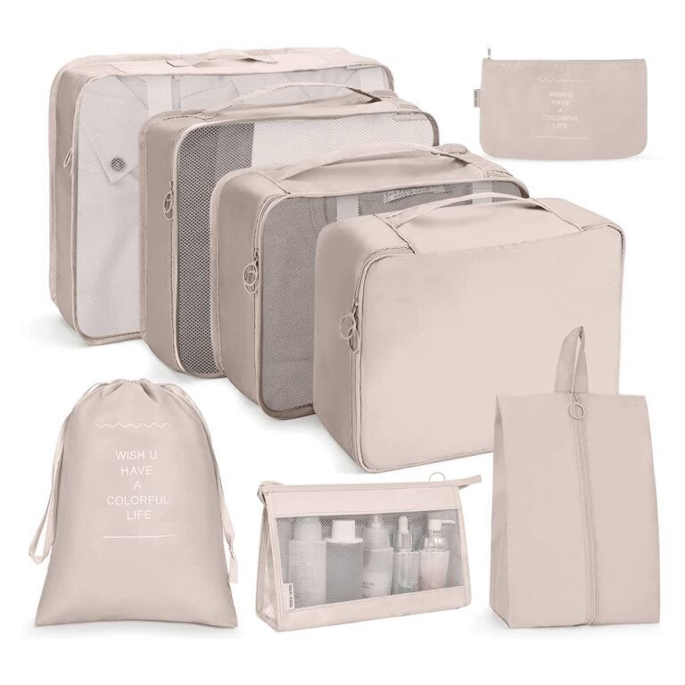 OSDUE organizer valigia, 8 Pezzi Organizer Viaggio Accessori Viaggio, Organizer Valigia Salvaspazio Packing Cubes, Abbigli...