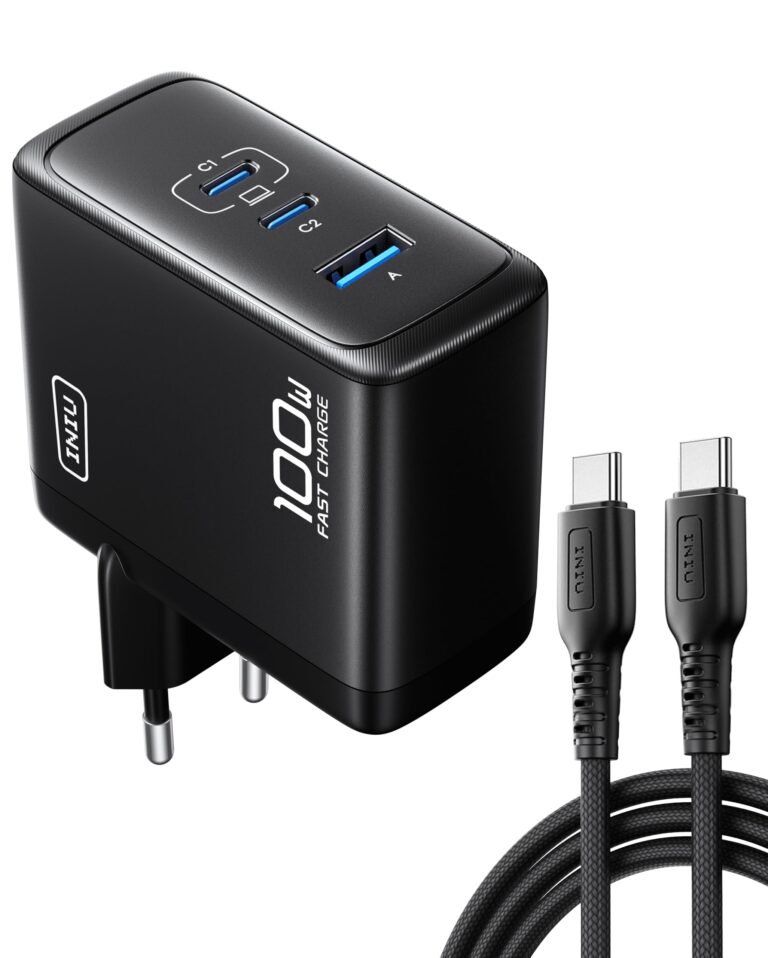 INIU Caricatore USB-C 100W GaN con cavo