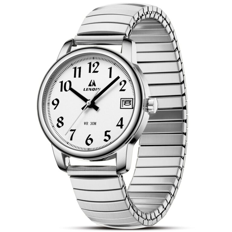 LN LENQIN Orologio Donna in Acciaio Inox Impermeabile Analogico