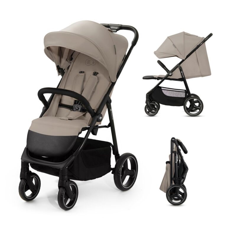 Kinderkraft TRIG 3 Passeggino Leggero, Pieghevole, Posizione Distesa, Posizione Reclinata, Sospensione 4 Ruote, Cinture di...