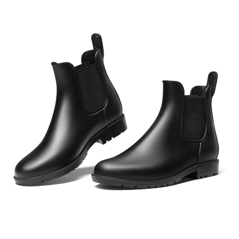 DREAM PAIRS Stivali Pioggia Donna Chelsea Impermeabili