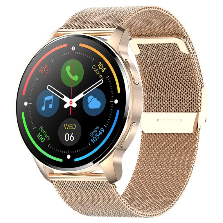 Krostming Smartwatch Donna Rotondo con Chiamate, 360×360 e IP67
