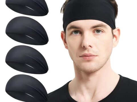 Fasce antisudore sportive unisex, set da 4 pezzi