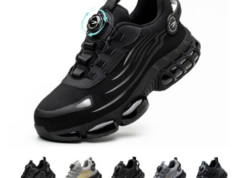 Gugifcto Sneaker Antinfortunistiche Leggere con Rilascio Rapido Unisex